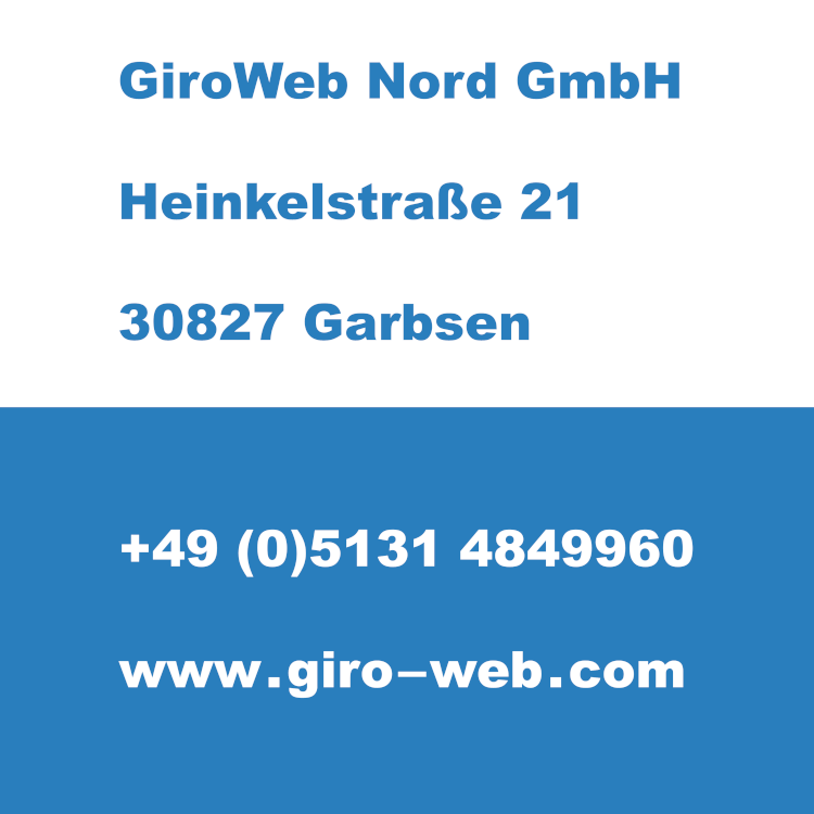 HQ GiroWeb GmbH mit Firmensitz in Garbsen (Hannover), Niedersachsen | Kontakt-Daten für NordOst-Termine