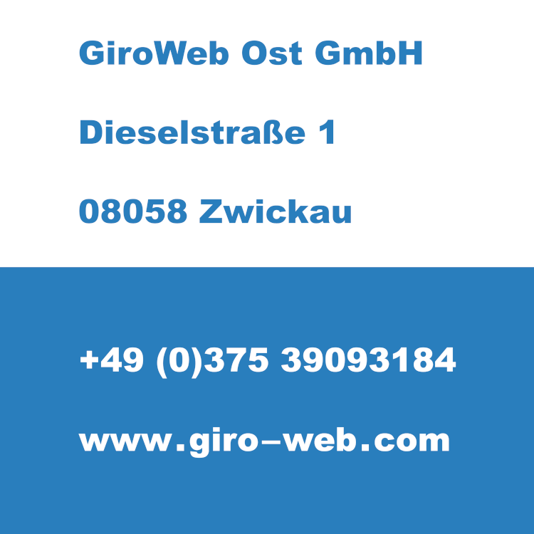 Firma GiroWeb Ost GmbH in Zwickau, Sachsen | Kontakt-Daten für Termin-Anfragen
